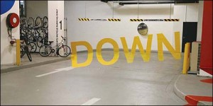 Car Park DOWN sign